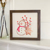 Gingerbread Snowman and Snowflake - Framed Sign