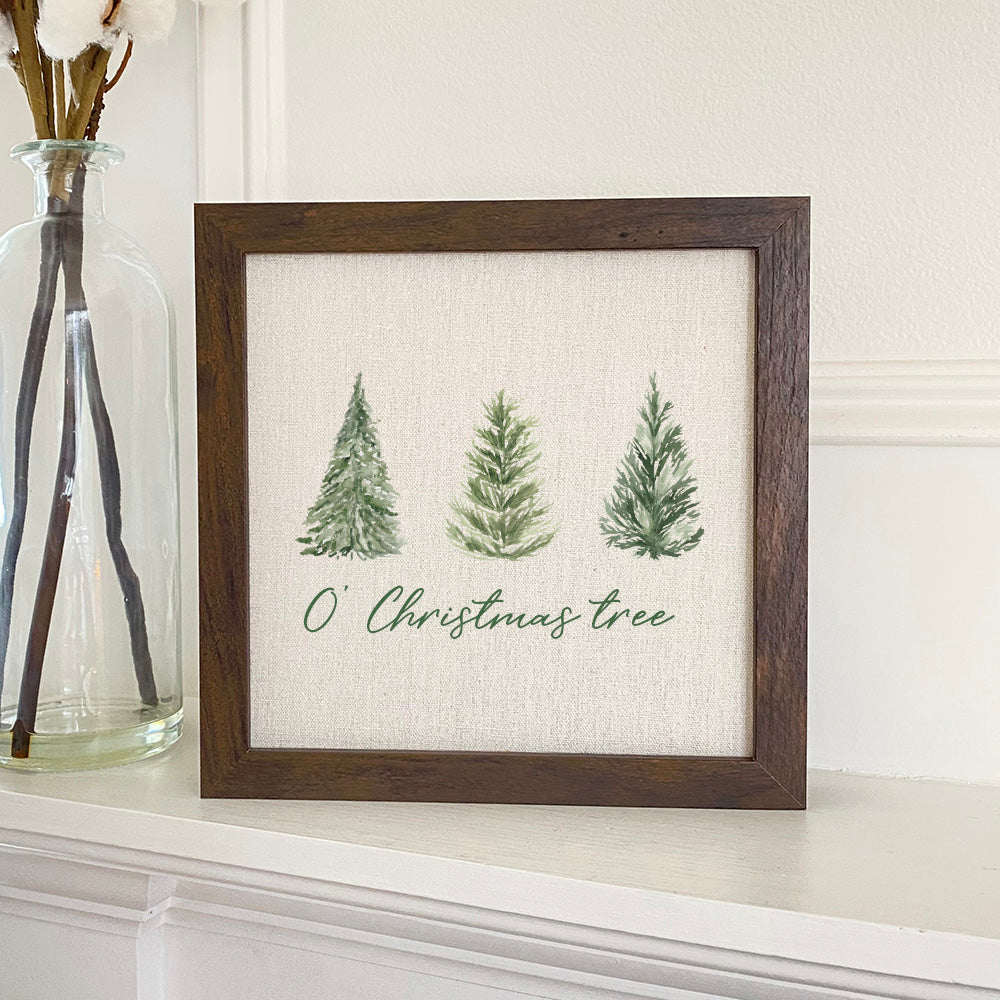 O' Christmas Tree - Framed Sign