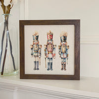 Three Nutcrackers - Framed Sign