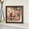 Santa with List - Framed Print