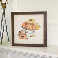 Chai Pumpkin Bowl - Framed Sign