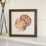 Watercolor Turkey - Framed Sign