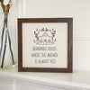 Grandma's / Nana's Answer is Yes - Framed Sign