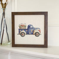 Daisy Farmhouse Truck - Framed Sign