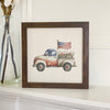 Patriotic Farmhouse Truck - Framed Sign