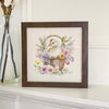 Duckling in Flower Basket - Framed Sign