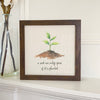 Seedling Quote - Framed Sign