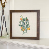 Tangerine Branch - Framed Sign