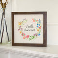 Hello Summer Wreath - Framed Sign