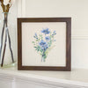 Watercolor Indigo Bouquet - Framed Sign