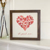 Heart of Hearts - Customizable Framed Sign