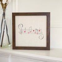Valentine's Music - Framed Sign