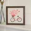 Hearts Bicycle - Valentine's Day Framed Sign