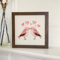 Love Birds - Valentine's Day Framed Sign