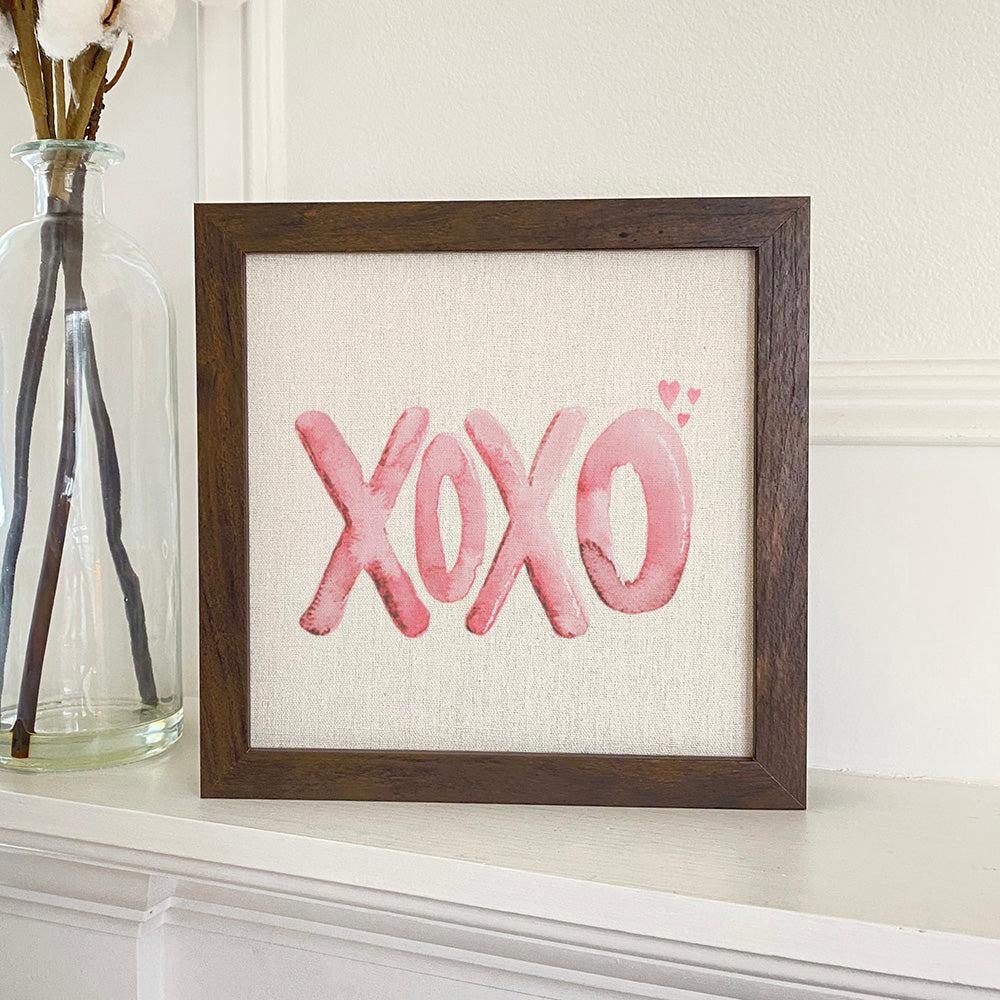 XOXO - Valentine's Day Framed Sign