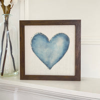 Denim Heart - Valentine's Day Framed Sign