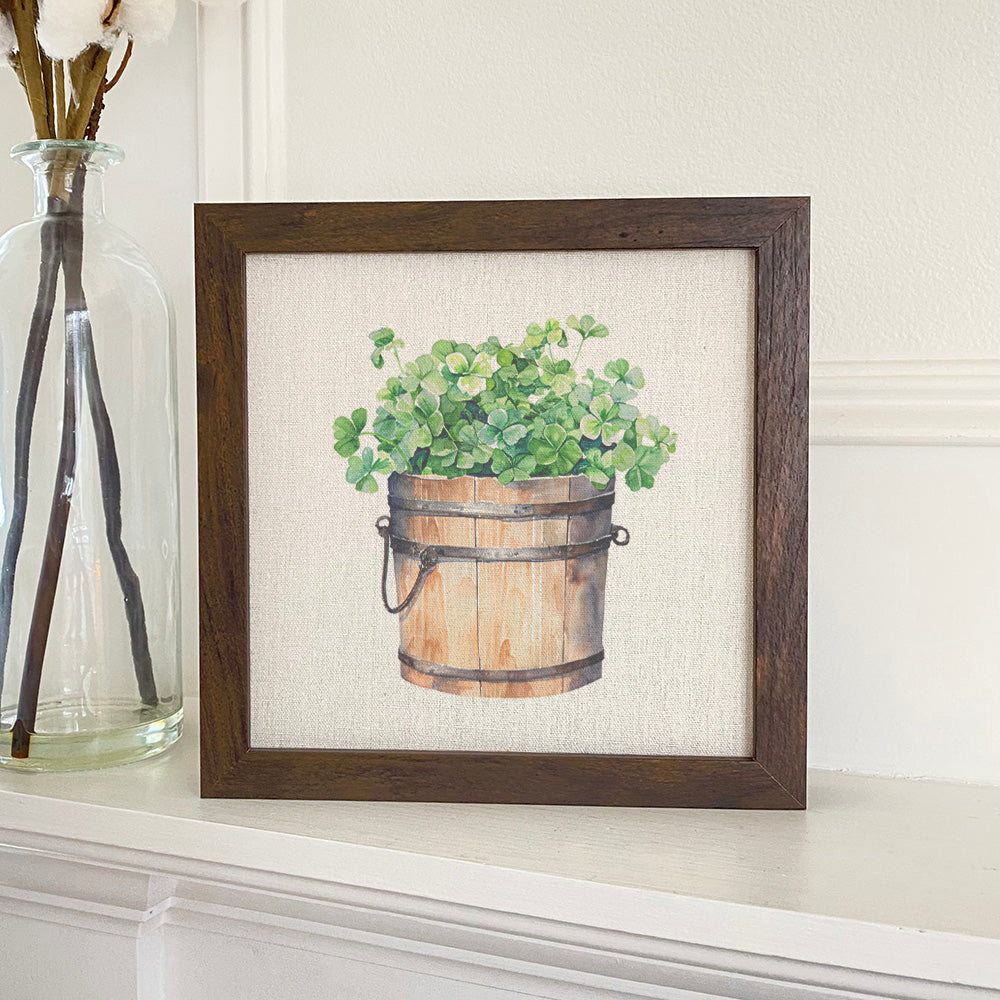 Clover Barrel - St. Patrick's Day Framed Sign