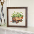 Clover Cart - St. Patrick's Day Framed Sign
