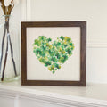 Clover Heart - St. Patrick's Day Framed Sign