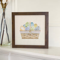 Easter Egg Basket - Framed Sign