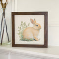 Rabbit in Grass - Framed Sign