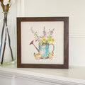 Chicks Watering Can Bouquet - Easter Framed Sign