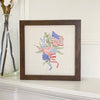 American Flag Bouquet - Framed Sign