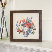 Vintage Daisy Vase - Framed Sign