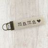 Mama Heart - Canvas Key Fob