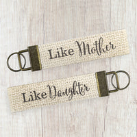 Like Mother, Like Daughter - Mother's Day Canvas Key Fob