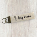 Dog Mom - Canvas Key Fob