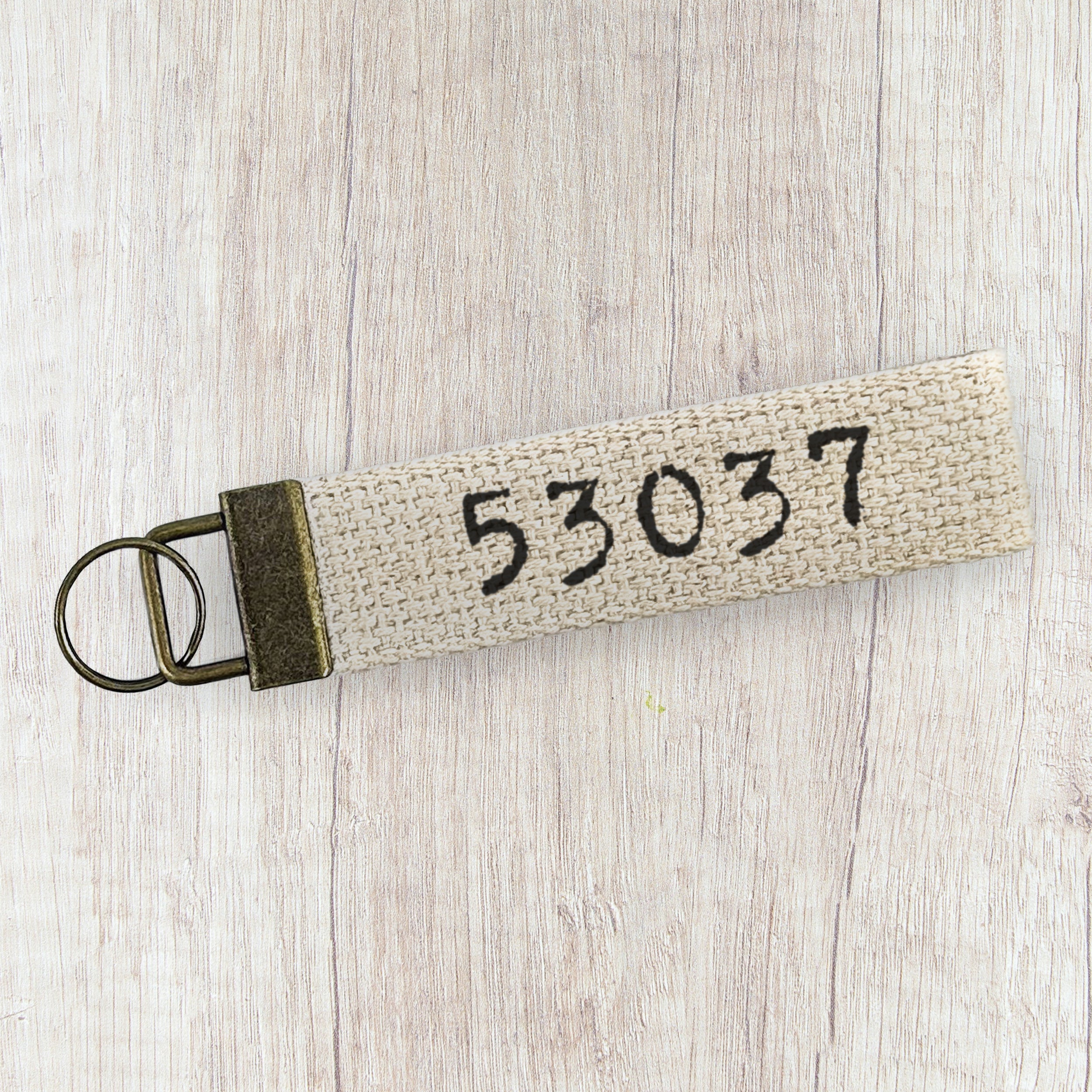 Zip Code - Custom Canvas Key Fob