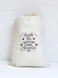 North Pole Delivery (Blank) - Santa Sack