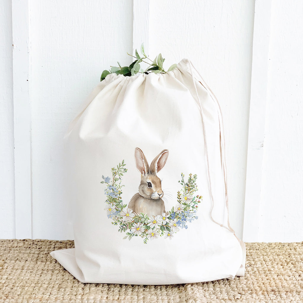 Daisy and Bunny Wreath - Easter Gift Bag