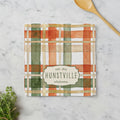 Autumn Plaid Watercolor - Custom Waffle Weave Washcloth