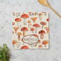 Watercolor Mushrooms - Custom Waffle Weave Washcloth
