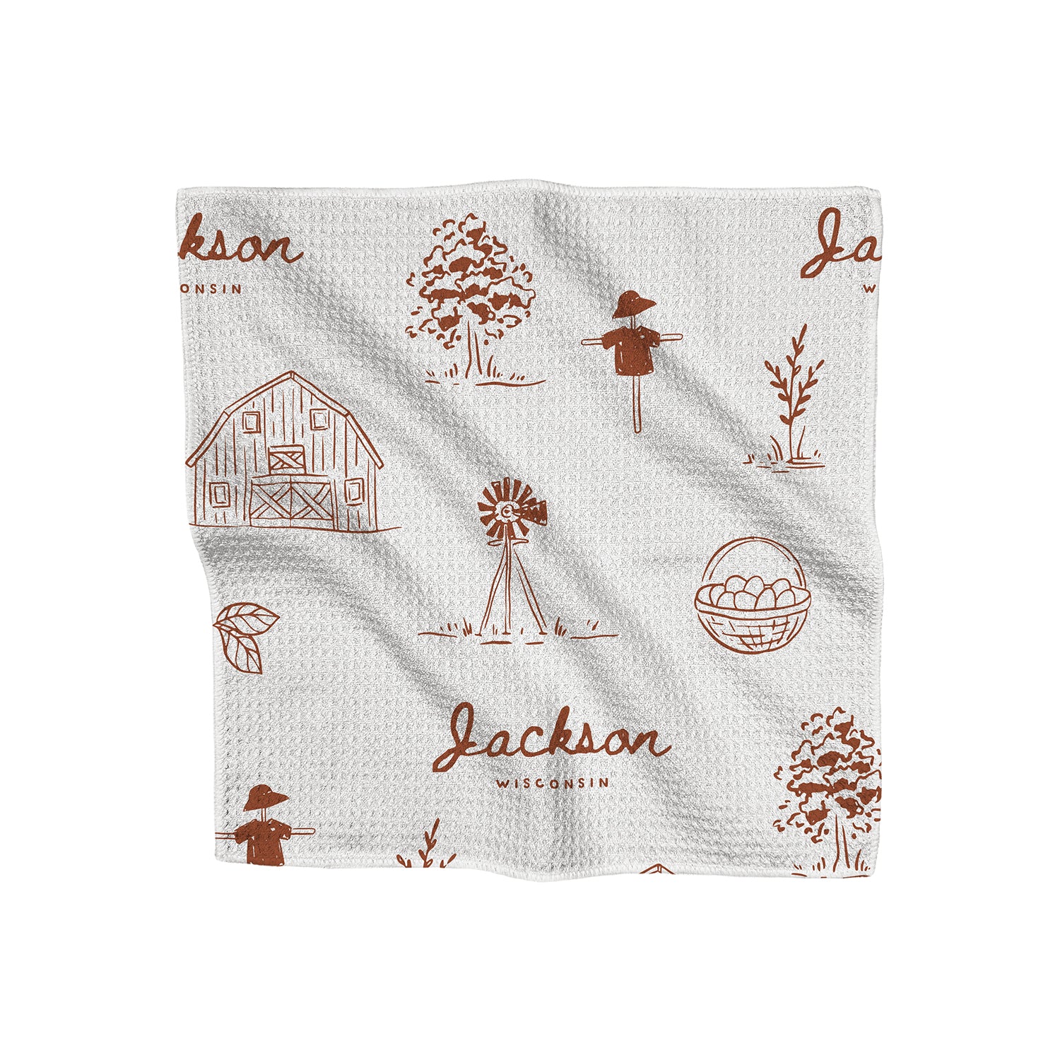 Simple Farmhouse - Custom Waffle Weave Washcloth