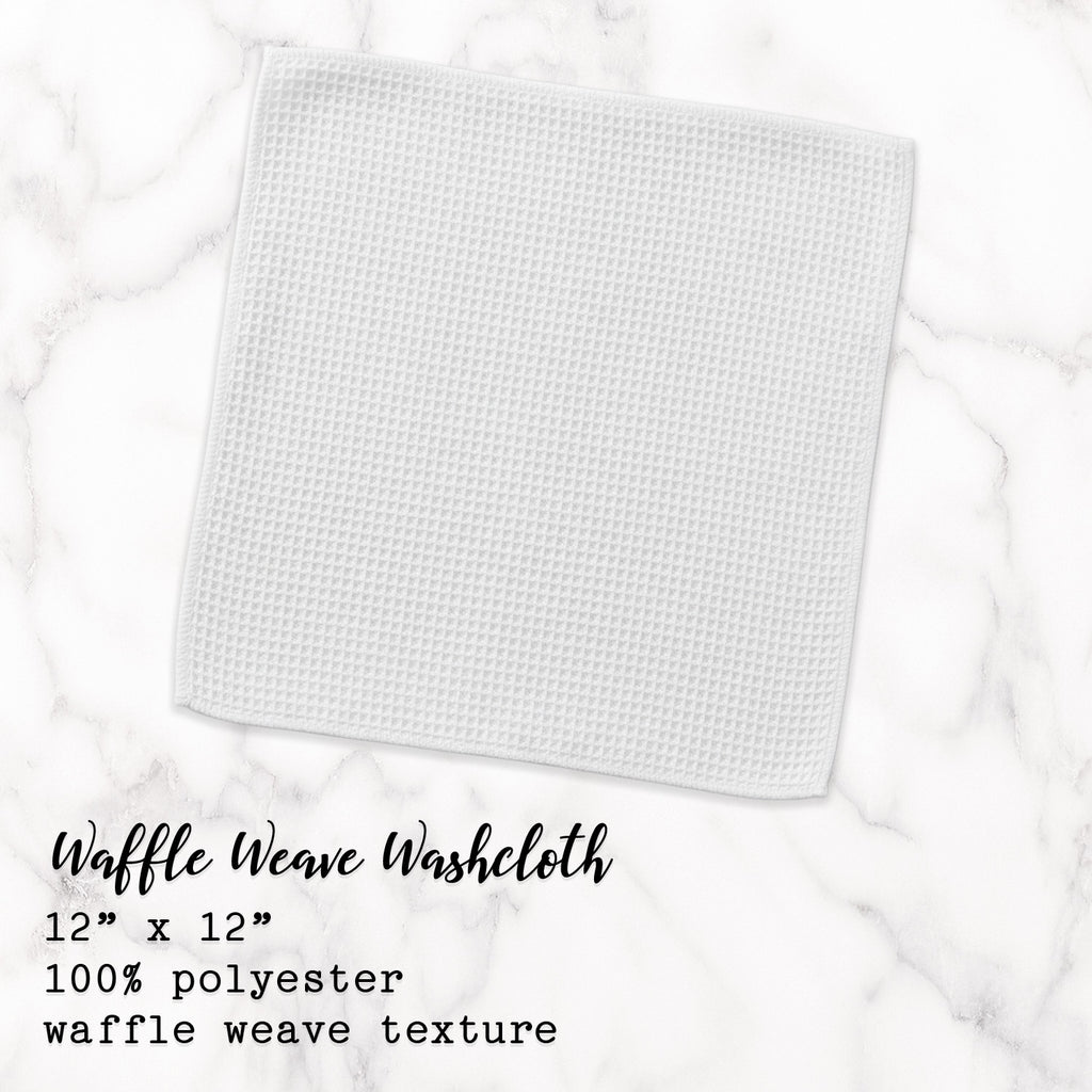 Simple Petals - Custom Waffle Weave Washcloth