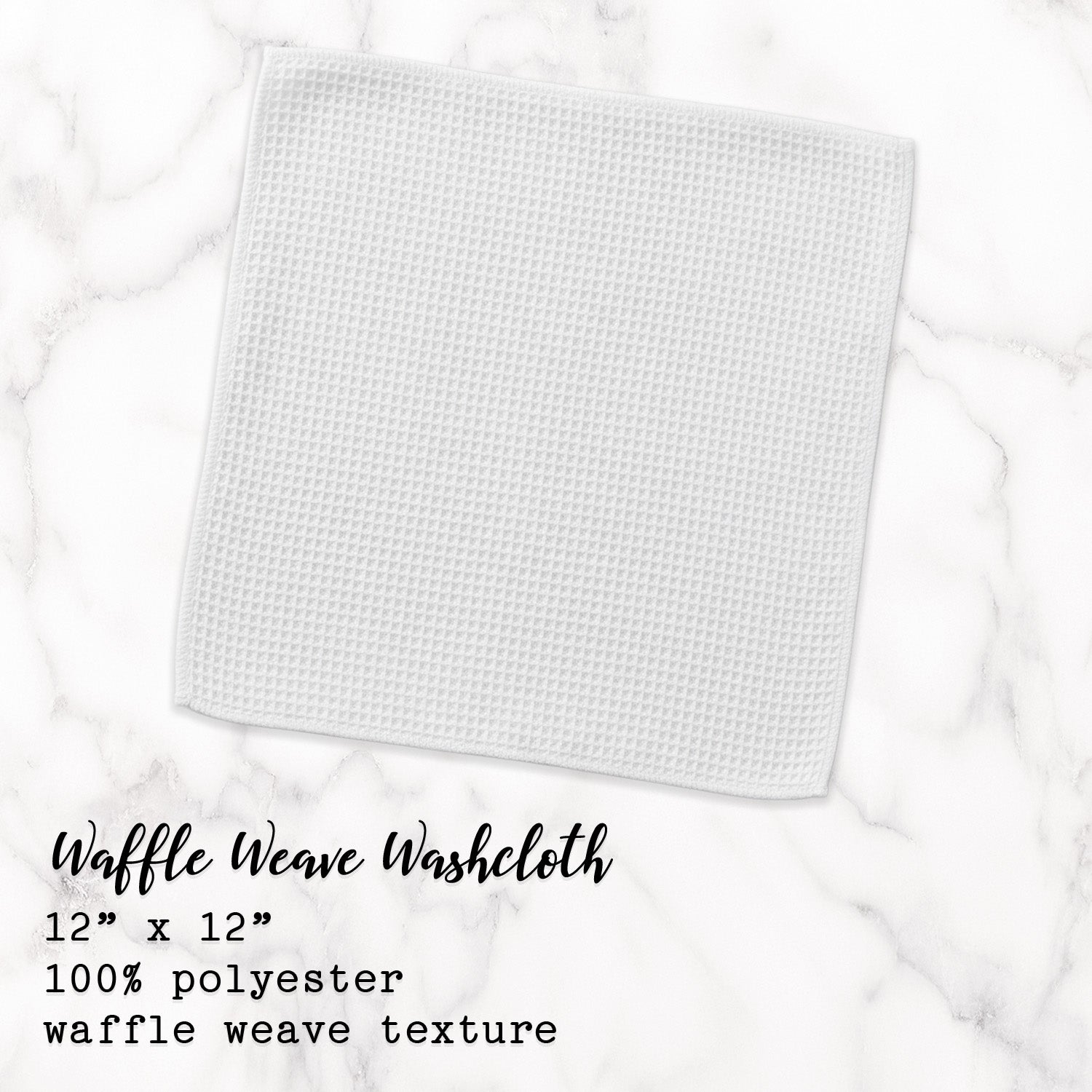 Simple Petals - Custom Waffle Weave Washcloth