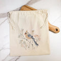 Little Winter Bird - Customizable Cotton Cinch Bag