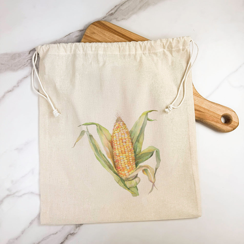Corn Cob - Customizable Cotton Cinch Bag