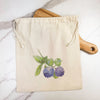 Blueberries - Cotton Cinch Bag