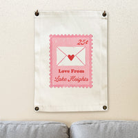 Love Letter Stamp - Custom Canvas Wall Hanging