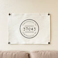 Postmark Stamp - Custom Canvas & Grommet Wall Hanging
