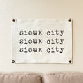 Triple Repeats - Custom Canvas & Grommet Wall Hanging