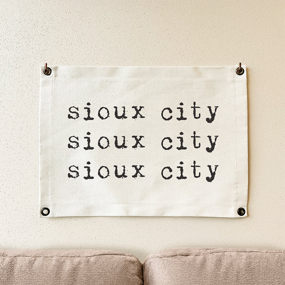 Triple Repeats - Custom Canvas & Grommet Wall Hanging