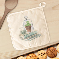 Terrarium and Books - Cotton Pot Holder