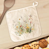 Watercolor Bird and Wildflowers - Cotton Pot Holder