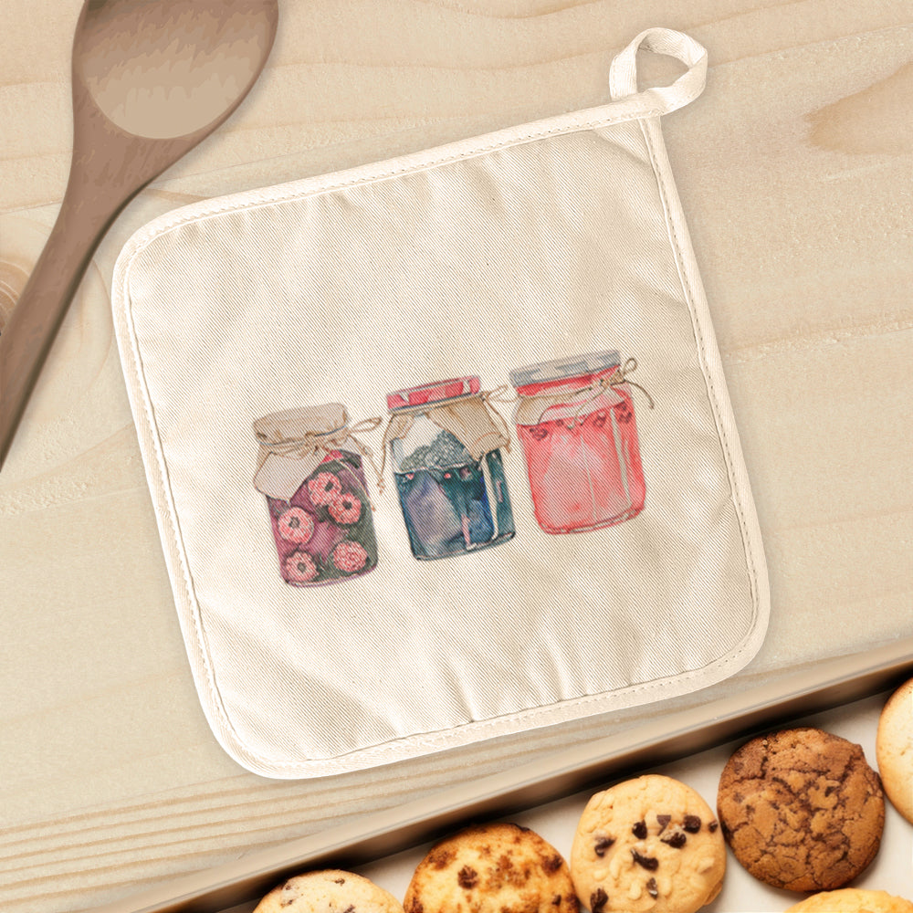 Three Berry Jams - Cotton Pot Holder