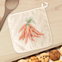 Watercolor Tied Carrots - Cotton Pot Holder
